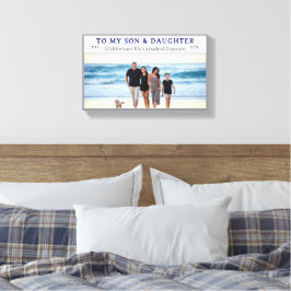 Lienzo Custom Son & Daughter's Day Family Photo Canvas