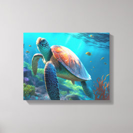 Lienzo Custom Turtle Canvas Wall Art Personalized Design