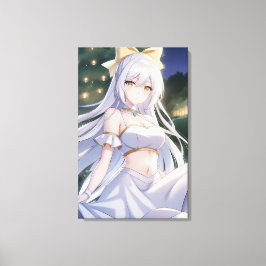 Lienzo Cute Anime Wall Art.
