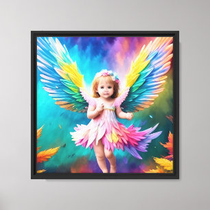 Lienzo Cute Baby Angel Wings Art-38424