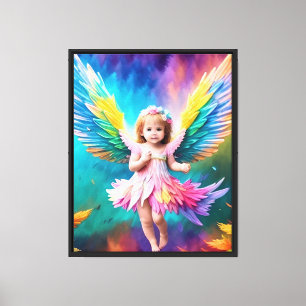 Lienzo Cute Baby Angel Wings Art-38424
