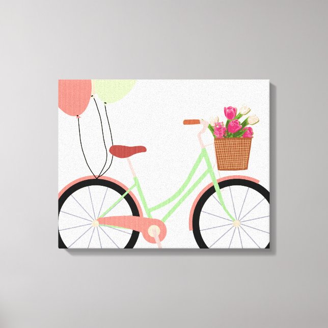Lienzo Cute Bike Wraped Canvas (Anverso)