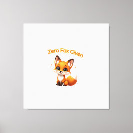 Lienzo Cute Cartoon Fox – Adorable Kawaii Style