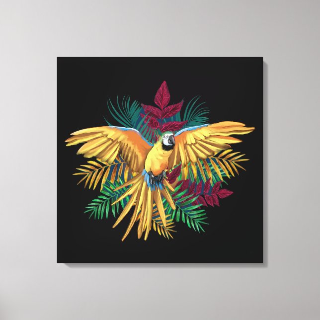 Lienzo Cute colorful Parrot Design (Anverso)