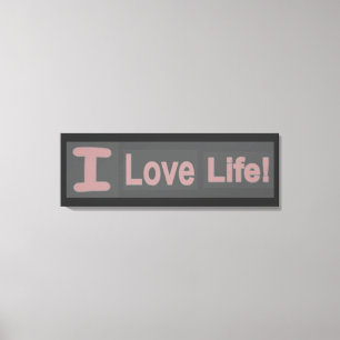 Lienzo Cute Expression Design "Love Life". ¡Hazte con una