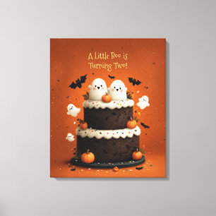 Lienzo Cute Fantasma de Halloween Un pequeño Boo 