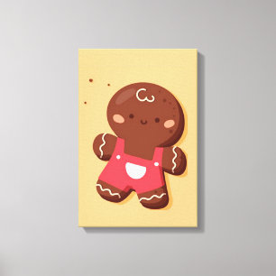 Lienzo Cute Gingerbread Boy