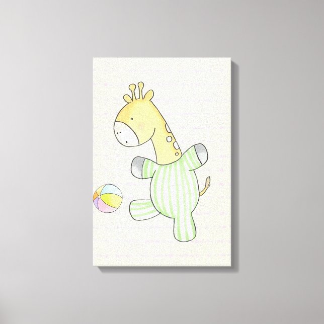 Lienzo Cute Giraffe (Anverso)