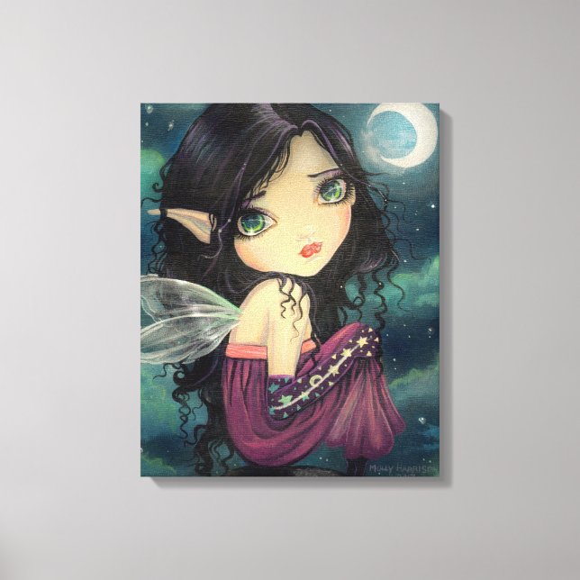 Lienzo Cute Gothic Big Eye Fantasy Art (Anverso)