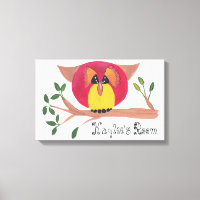 Cute Horned Owl Pinting