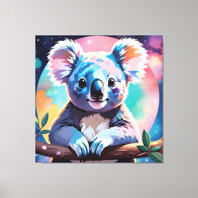 Lienzo Cute illustration of a koala (Anverso)