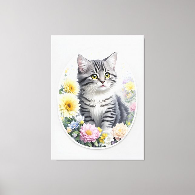 Lienzo Cute Kitten (Anverso)