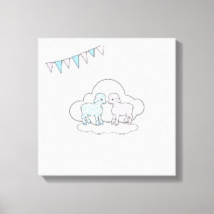 Lienzo Cute Lambs