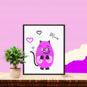 Lienzo Cute lilac cat