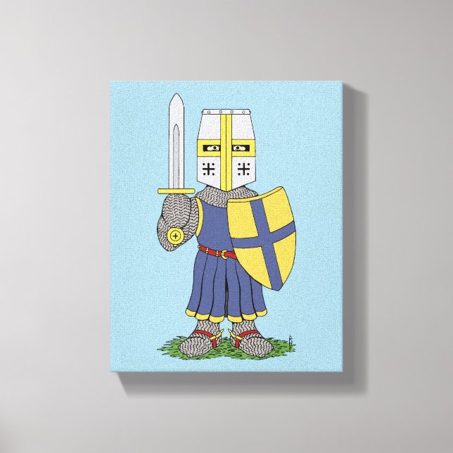 Lienzo Cute Medieval Knight (Anverso)