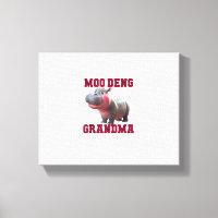 Cute MOO DENG GRANDMA Bebé Hippo Granny TeachCu