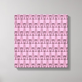 Lienzo Cute Silhouette Coconut Trees