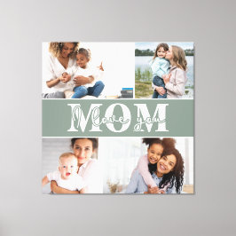 Lienzo Cute te te amo foto del Día de la Madre