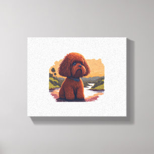 Lienzo Cute Toy Poodle