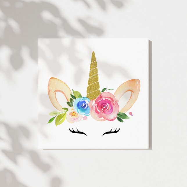 Lienzo Cute Unicornio, Magic Unicorn, Chica de guardería, (Subido por el creador)