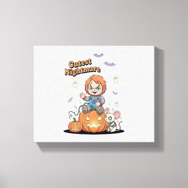 Lienzo Cutest Nightmare Chucky Halloween (Anverso)
