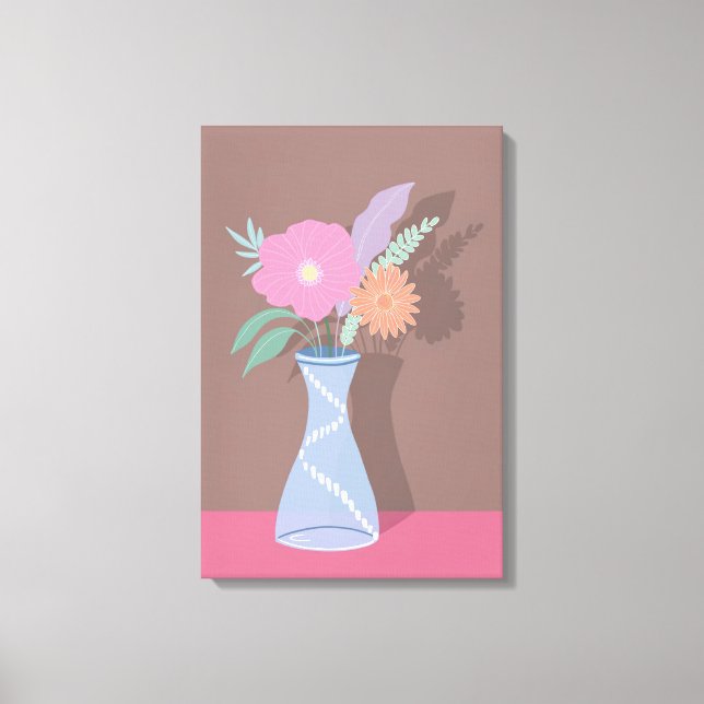 Lienzo Cuto Bouquet Spring de tela florals moderna (Anverso)
