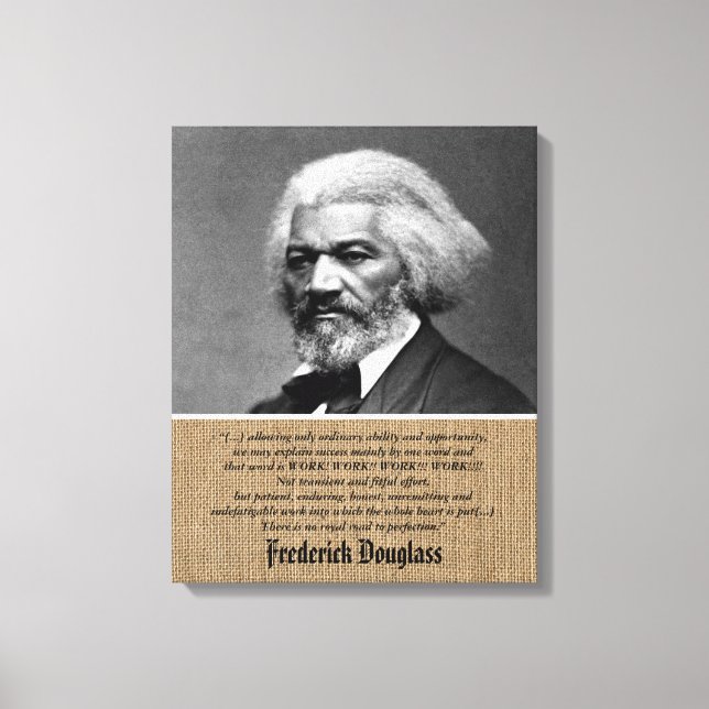 Lienzo Cv De Frederick Douglass Work Perfecting (Anverso)