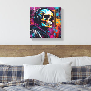 Lienzo cyber punk 3D