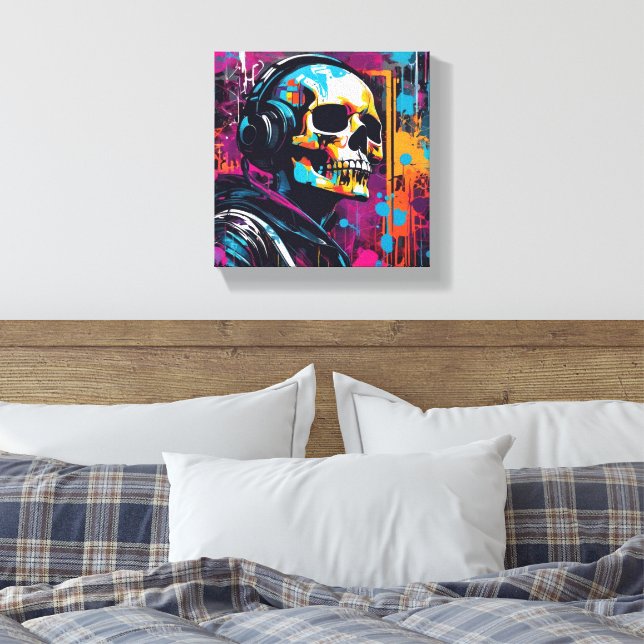Lienzo cyber punk 3D (Insitu(Dormitorio))