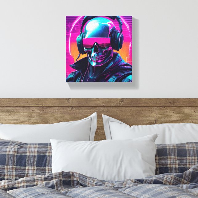 Lienzo cyber punk 3D (Insitu(Dormitorio))