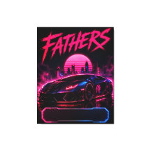 Lienzo Cyberpunk Supercoche Padre