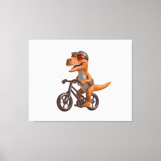 Lienzo Cycling DINOSAUR  T-REX (Anverso)