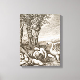 Lienzo Cygnus transformado en un Siste del cisne y del