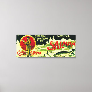 Lienzo Czar Salmon Can Label