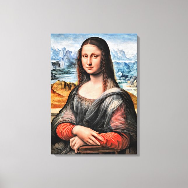 Lienzo Da Vinci - Mona Lisa, pintura de fama mundial (Anverso)