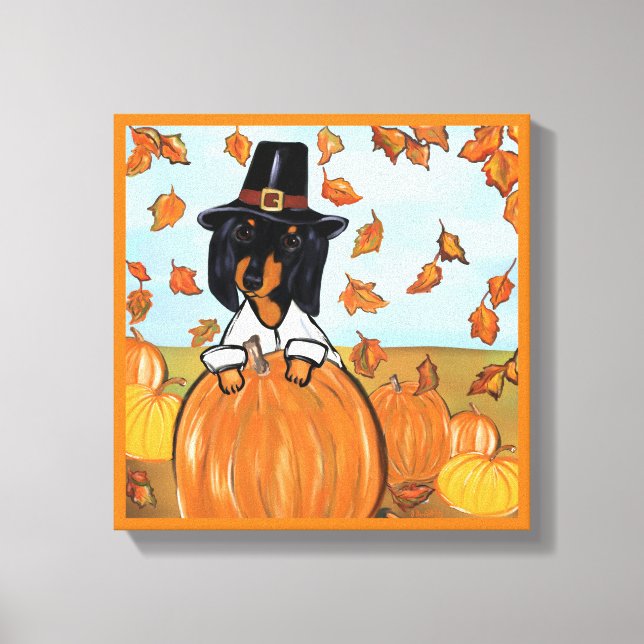 Lienzo Dachshund (Anverso)