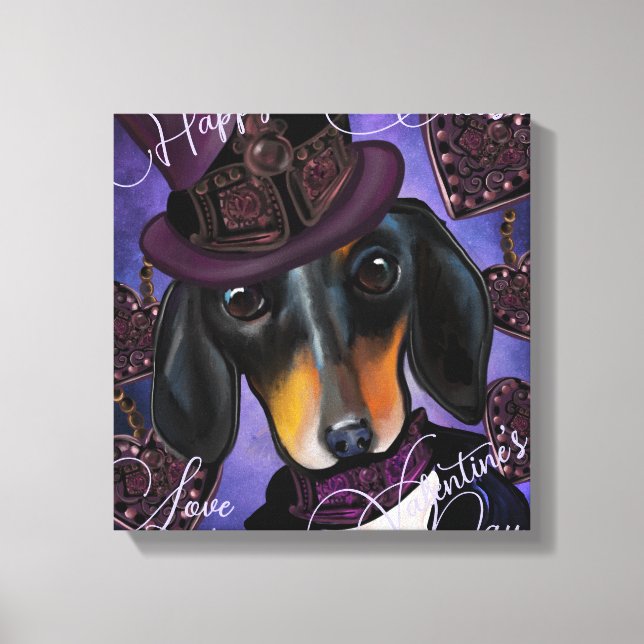 LIENZO DACHSHUND (Anverso)