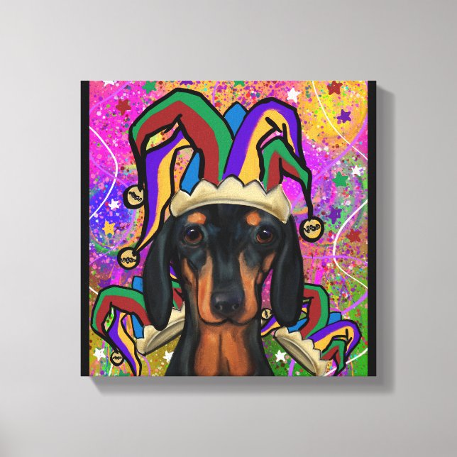 Lienzo Dachshund      (Anverso)