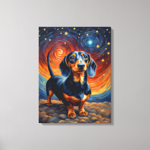 Lienzo Dachshund Doxie Weiner Dog Artsy