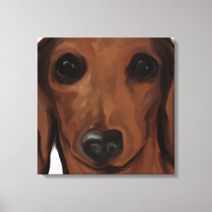 LIENZO DACHSHUND ROJO        