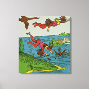 Lienzo Daedalus y Ícaro, siglo XV