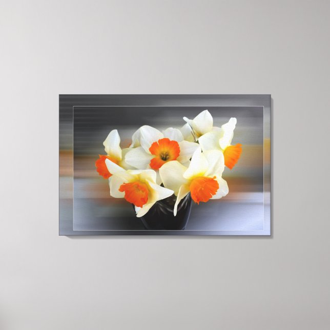 Lienzo Daffodis primaverales (Anverso)