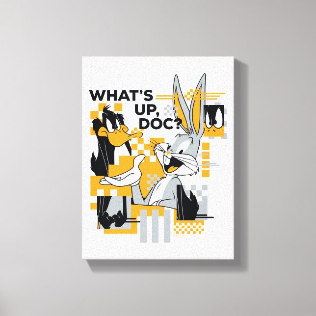 Lienzo DAFFY DUCK™ & BUGS BUNNY™ Glitch (Anverso)