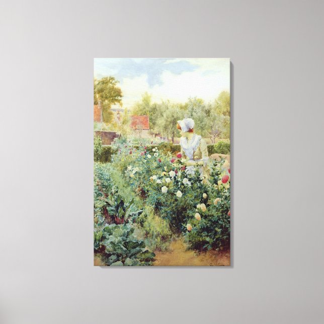 Lienzo Dahlias, 1896 (Anverso)