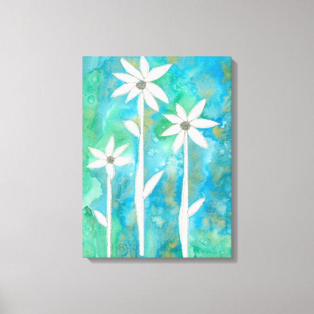 Lienzo Dainty Daisies I (Anverso)