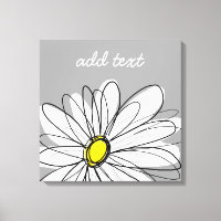 Daisy de moda con gris y amarillo