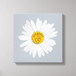 Lienzo Daisy Flower For Daughter Art Personalizar Backgro