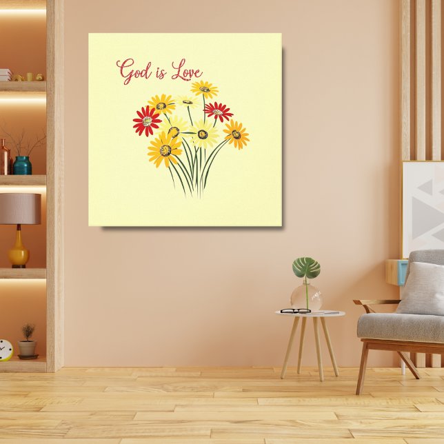 Lienzo Daisy Sun Flor Dios es Amor (Subido por el creador)