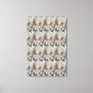 Lienzo Dakinis tallados en piedra