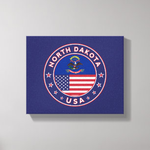 Lienzo Dakota del Norte, Estados Unidos, poster de Dakota